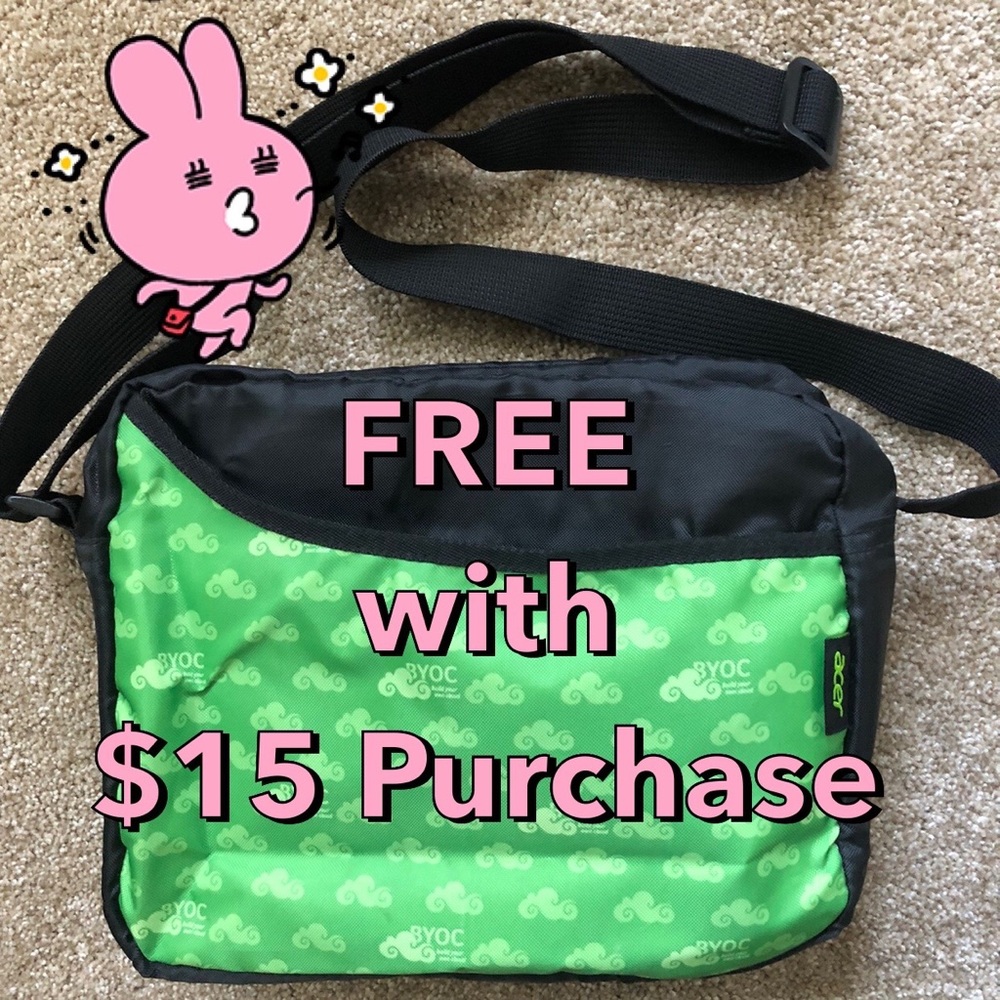 ‼️ FREE W/PURCHASE ‼️  ACER multipurpose crossbody bag. Travel, Lunch, iPad bag.